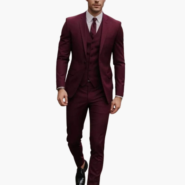 Herren Dreiteiliger Anzug mit Sakko Weste und Hose