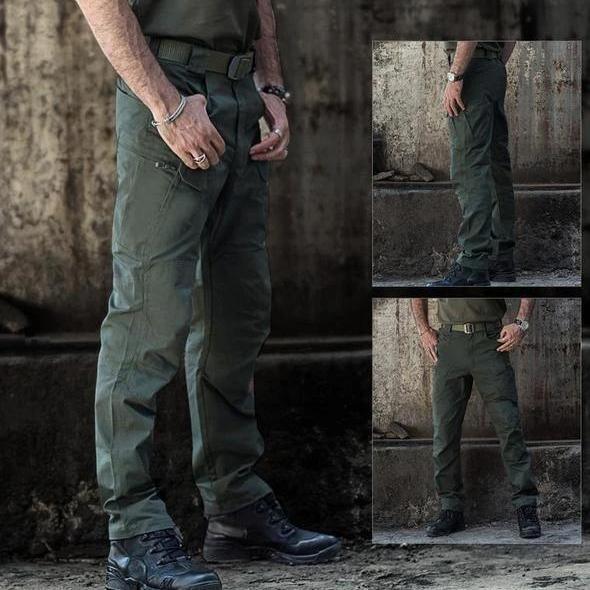 Herren-Cargohose mit Reißverschluss und mehreren Taschen